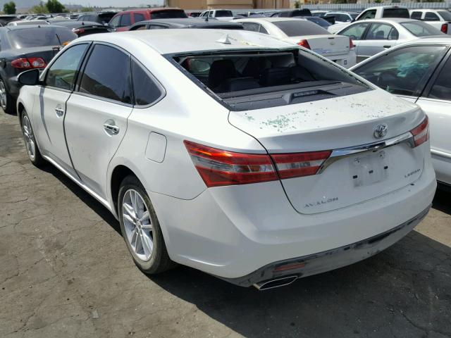 4T1BK1EB1FU152952 - 2015 TOYOTA AVALON XLE WHITE photo 3