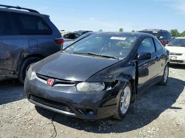 2HGFG12928H505828 - 2008 HONDA CIVIC EXL BLACK photo 2