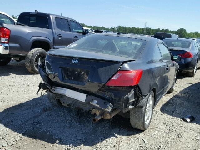 2HGFG12928H505828 - 2008 HONDA CIVIC EXL BLACK photo 4