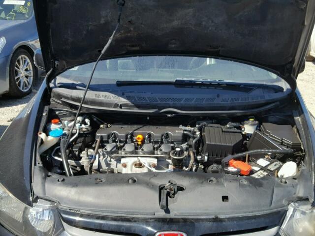 2HGFG12928H505828 - 2008 HONDA CIVIC EXL BLACK photo 7