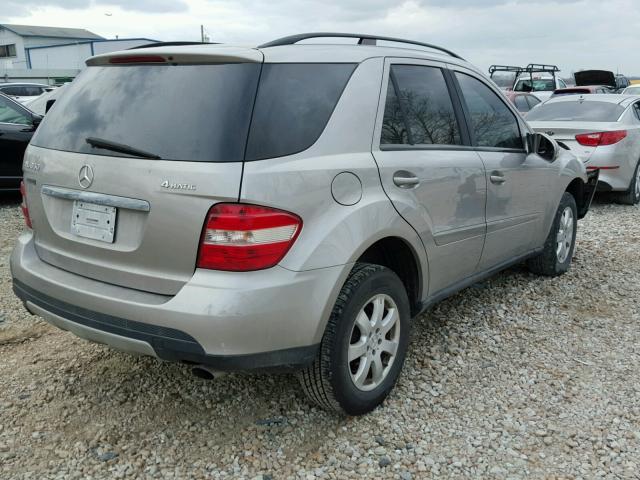 4JGBB86E87A265642 - 2007 MERCEDES-BENZ ML 350 TAN photo 4