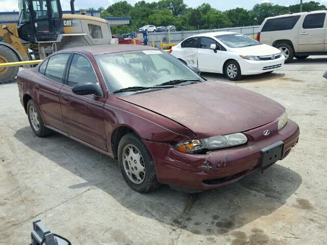 1G3NK52T4YC331467 - 2000 OLDSMOBILE ALERO GX RED photo 1