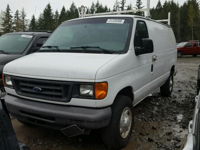 1FTNE24L97DB13908 - 2007 FORD ECONOLINE WHITE photo 2