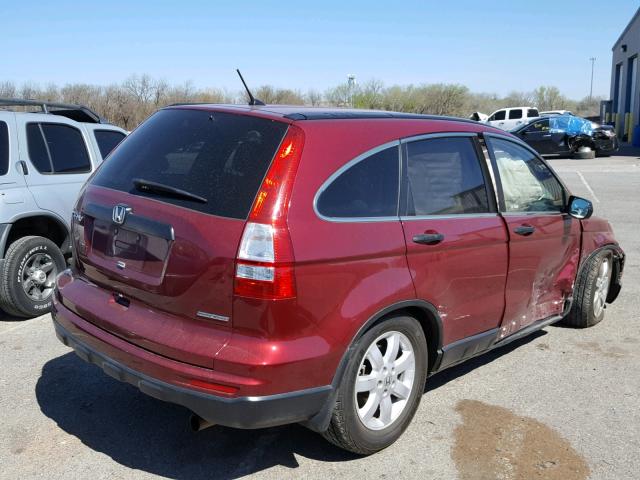 5J6RE3H40BL059448 - 2011 HONDA CR-V SE RED photo 4