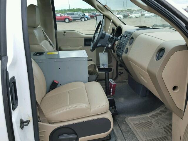 1FTRF12W77KD54139 - 2007 FORD F150 WHITE photo 5