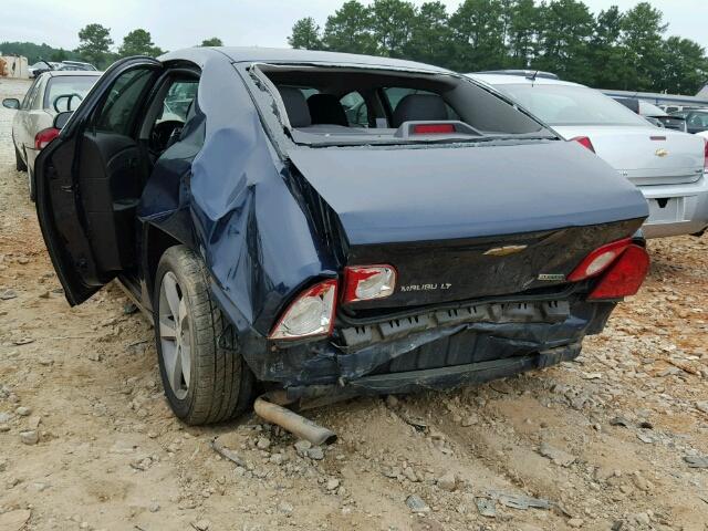 1G1ZC5EU0BF119568 - 2011 CHEVROLET MALIBU 1LT 蓝色 照片 3