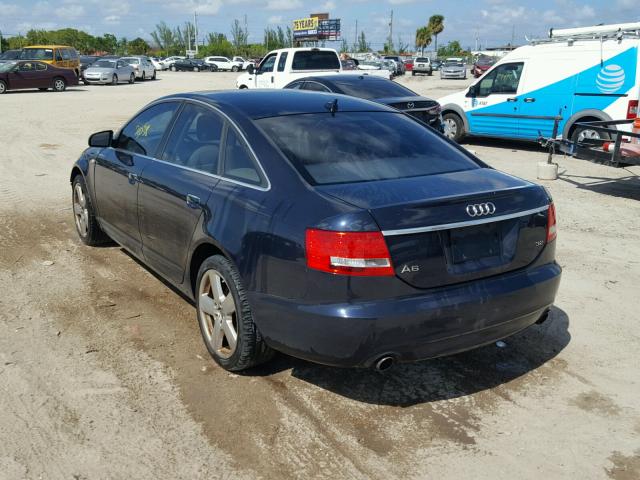 WAUAH74F38N121721 - 2008 AUDI A6 3.2 BLUE photo 3