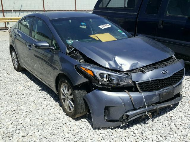 3KPFL4A74HE044073 - 2017 KIA FORTE LX GRAY photo 1