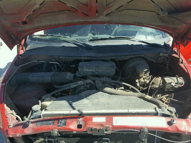 1B7HC16Y5TJ120498 - 1996 DODGE RAM 1500 RED photo 7