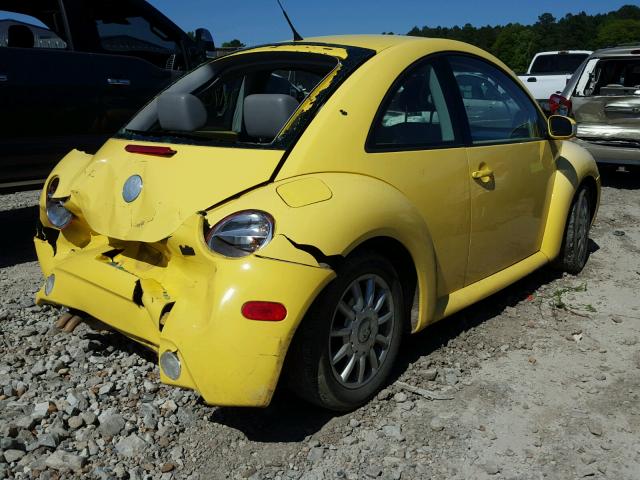 3VWCK31C44M409037 - 2004 VOLKSWAGEN NEW BEETLE 黄色 照片 4