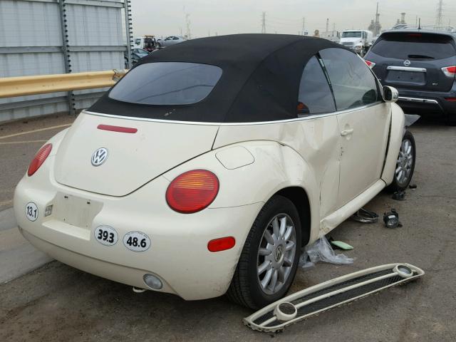 3VWCM31Y25M316766 - 2005 VOLKSWAGEN NEW BEETLE 黄色 照片 4