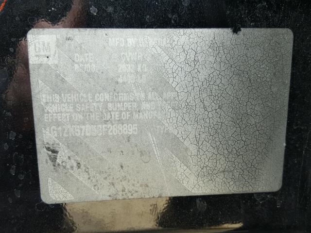 1G1ZK57B58F288895 - 2008 CHEVROLET MALIBU LTZ 石墨色 照片 10