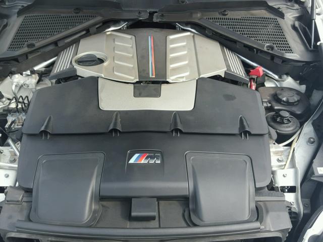 5YMGY0C58BLK27055 - 2011 BMW X5 M WHITE photo 7