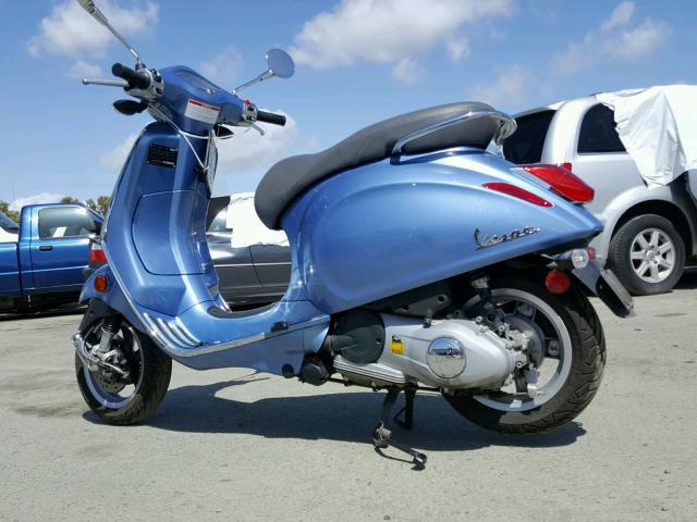 ZAPM818G3F5100377 - 2015 VESPA SPRINT 150 BLUE photo 3