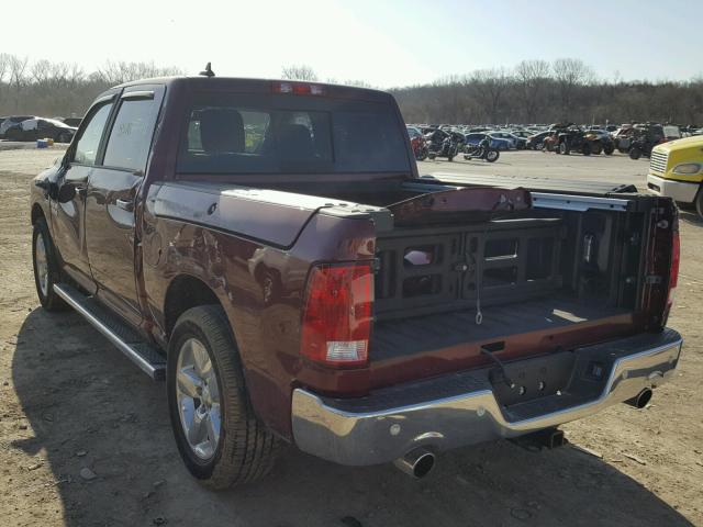 1C6RR7LT6HS689092 - 2017 RAM 1500 SLT MAROON photo 3