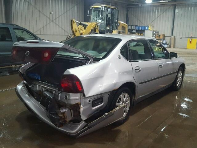 2G1WF52E539389381 - 2003 CHEVROLET IMPALA SILVER photo 4