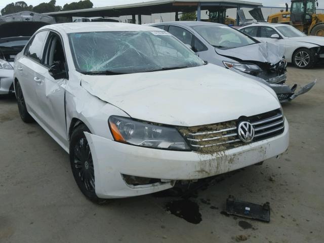 1VWAT7A36EC046237 - 2014 VOLKSWAGEN PASSAT S WHITE photo 1