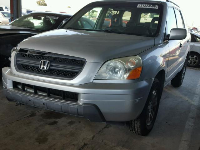 2HKYF18745H553172 - 2005 HONDA PILOT EXL GRAY photo 2