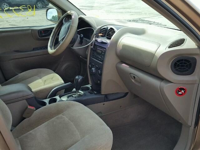 KM8SC73DX2U231499 - 2002 HYUNDAI SANTA FE TAN photo 5