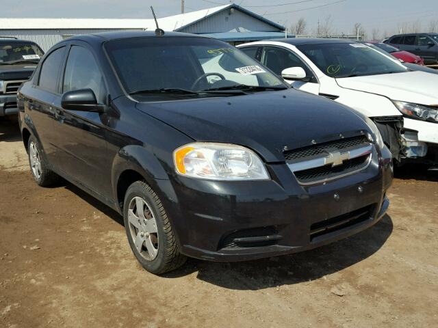 KL1TD5DE1BB199885 - 2011 CHEVROLET AVEO LS BLACK photo 1