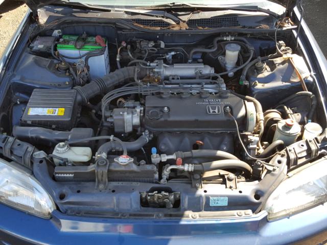 2HGEH2453NH557022 - 1992 HONDA CIVIC DX BLUE photo 7