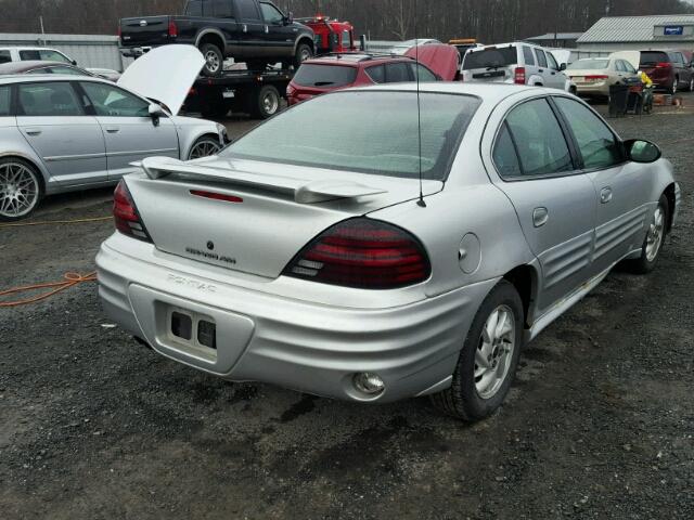 1G2NF52E02M634936 - 2002 PONTIAC GRAND AM S SILVER photo 4