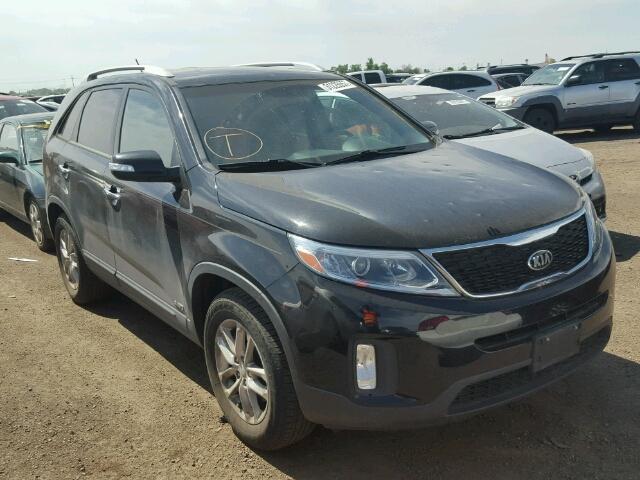 5XYKTCA68FG584381 - 2015 KIA SORENTO LX BLACK photo 1