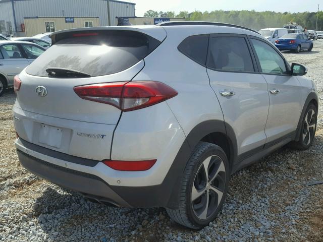 KM8J33A24GU151192 - 2016 HYUNDAI TUCSON LIM SILVER photo 4