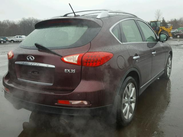 JN1AJ0HR6CM450434 - 2012 INFINITI EX35 BASE MAROON photo 4