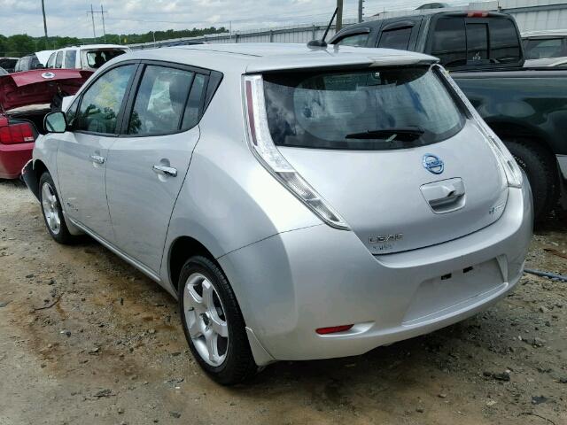 1N4AZ0CP0FC303022 - 2015 NISSAN LEAF S SILVER photo 3