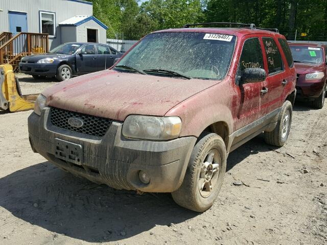 1FMCU03165KA28771 - 2005 FORD ESCAPE XLT RED photo 2