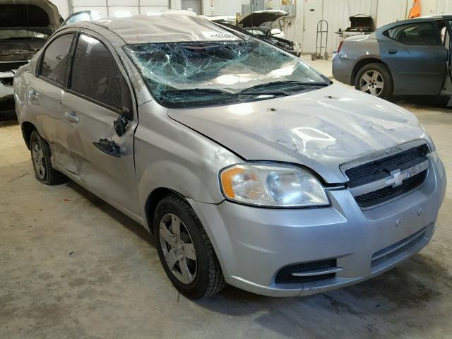 KL1TD56EX9B357096 - 2009 CHEVROLET AVEO LS SILVER photo 1