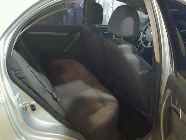 KL1TD56EX9B357096 - 2009 CHEVROLET AVEO LS SILVER photo 6