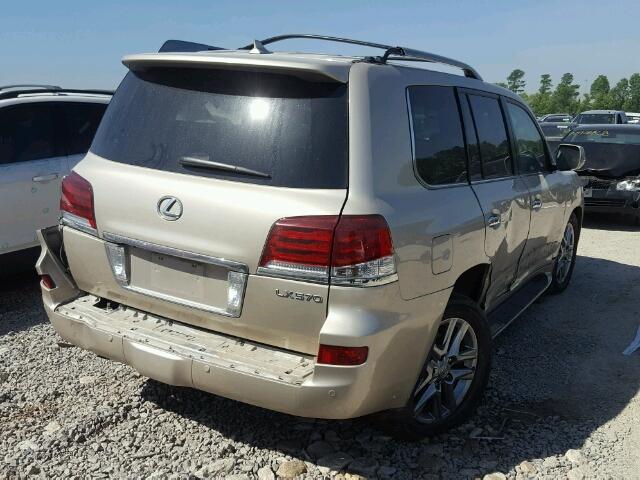 JTJHY7AX1D4116450 - 2013 LEXUS LX 570 BEIGE photo 4