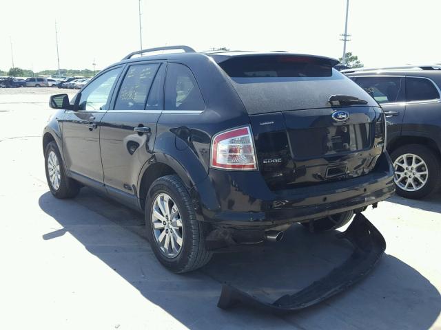 2FMDK39C68BA66018 - 2008 FORD EDGE LIMIT BLACK photo 3