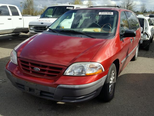 2FMZA5142YBC88421 - 2000 FORD WINDSTAR L RED photo 2