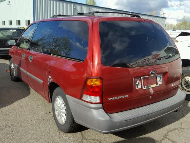 2FMZA5142YBC88421 - 2000 FORD WINDSTAR L RED photo 3