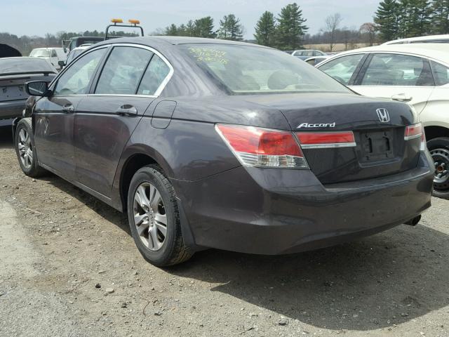 1HGCP2F45CA032599 - 2012 HONDA ACCORD LXP BROWN photo 3