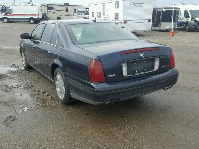 1G6KD54Y35U137754 - 2005 CADILLAC DEVILLE BLUE photo 3