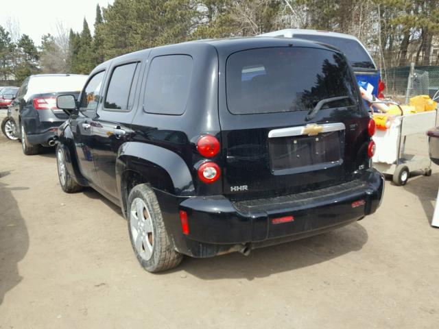 3GNDA13DX7S616088 - 2007 CHEVROLET HHR LS BLACK photo 3