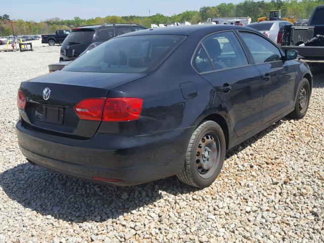 3VW2K7AJ6CM401666 - 2012 VOLKSWAGEN JETTA BASE 黑色 照片 4