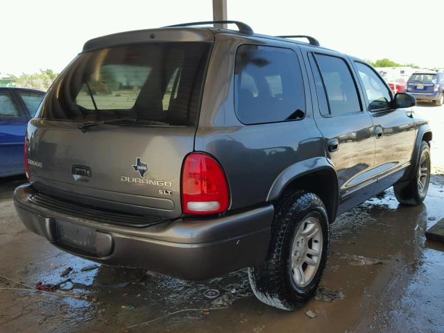 1D4HR48N33F602167 - 2003 DODGE DURANGO SL SILVER photo 4