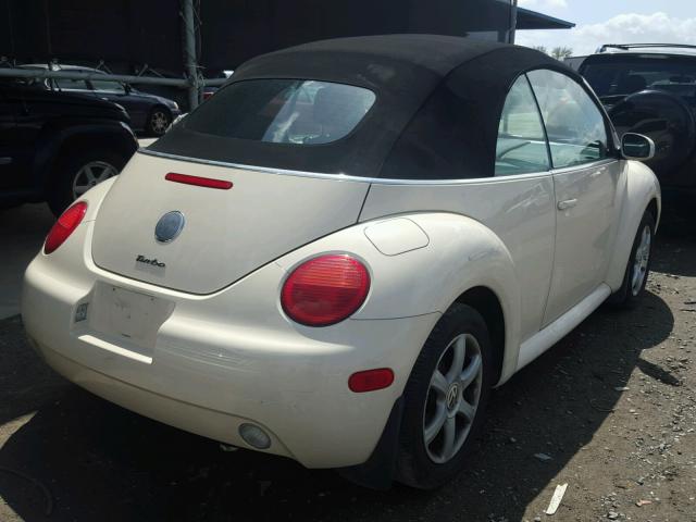 3VWCD31YX4M338819 - 2004 VOLKSWAGEN NEW BEETLE 黄色 照片 4