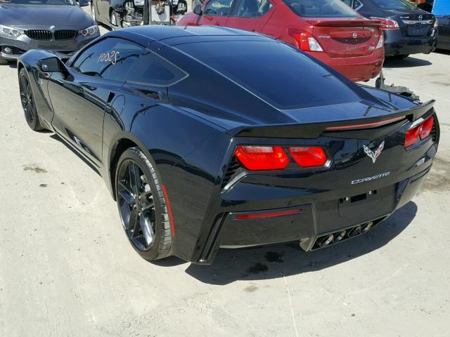 1G1YA2D77G5119186 - 2016 CHEVROLET CORVETTE S BLACK photo 3