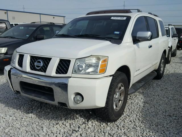 5N1AA08A64N742258 - 2004 NISSAN ARMADA SE WHITE photo 2