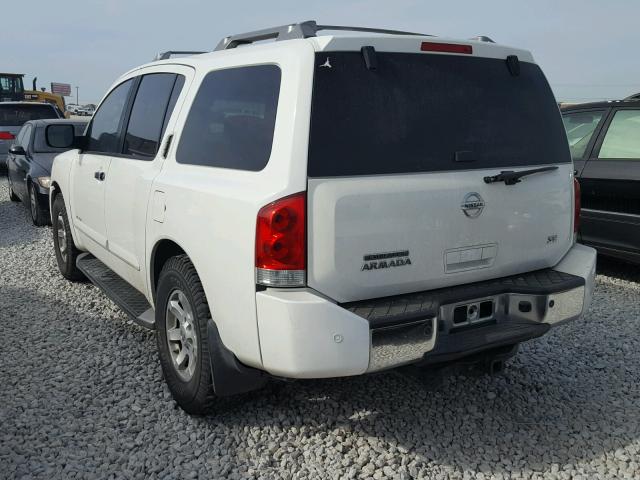 5N1AA08A64N742258 - 2004 NISSAN ARMADA SE WHITE photo 3