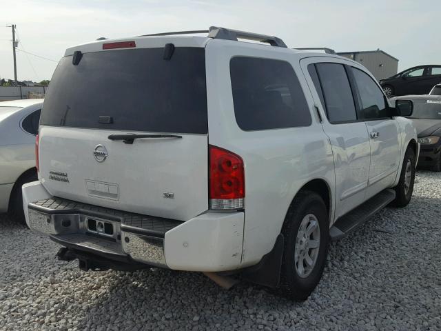 5N1AA08A64N742258 - 2004 NISSAN ARMADA SE WHITE photo 4