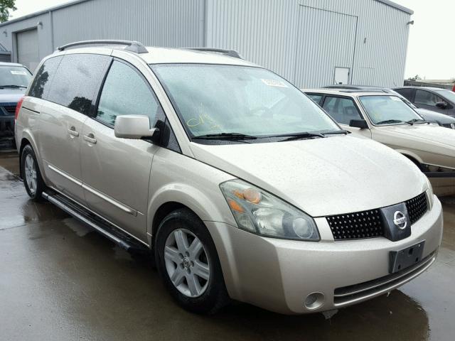 5N1BV28U84N308583 - 2004 NISSAN QUEST S BEIGE photo 1