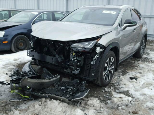 JTJBARBZ8J2163648 - 2018 LEXUS NX 200T SILVER photo 2