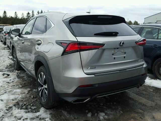 JTJBARBZ8J2163648 - 2018 LEXUS NX 200T SILVER photo 3